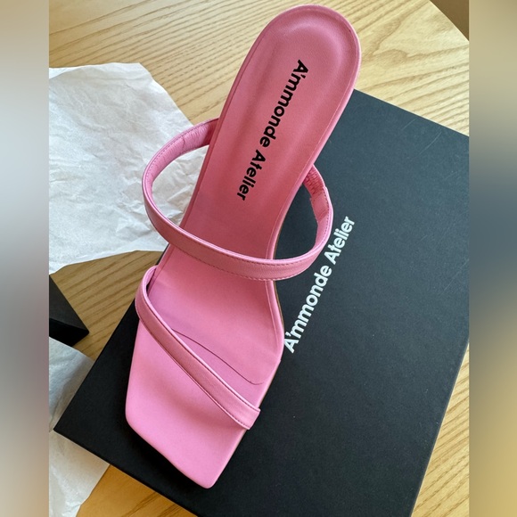 A'mmonde Atelier Pink Sandal Heels - NWT - Picture 1 of 7